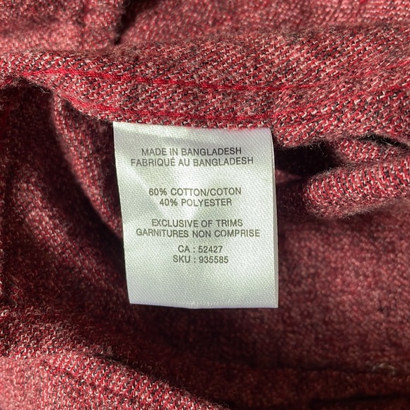 Burgundy Button Down Mountain Ridge XXL - Picture 8 of 8